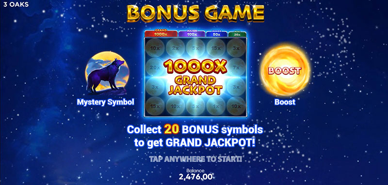3 Oaks Black Wolf Slot - Bonus Game