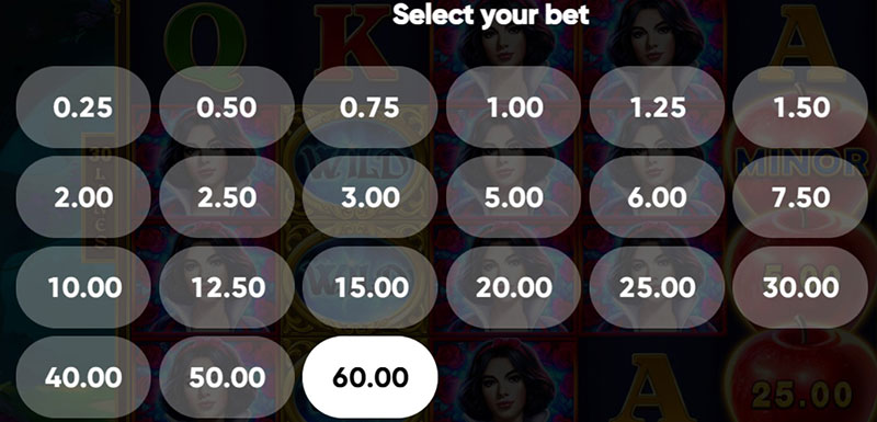 3 Oaks Magic Apple Slot - Betting Option