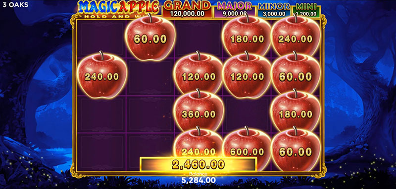 3 Oaks Magic Apple Slot - Total Bonus