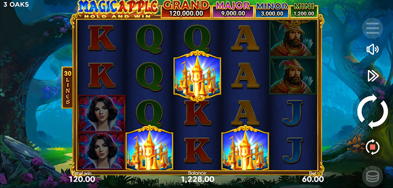 3 Oaks Magic Apple Slot - Free Spins Bonus Game