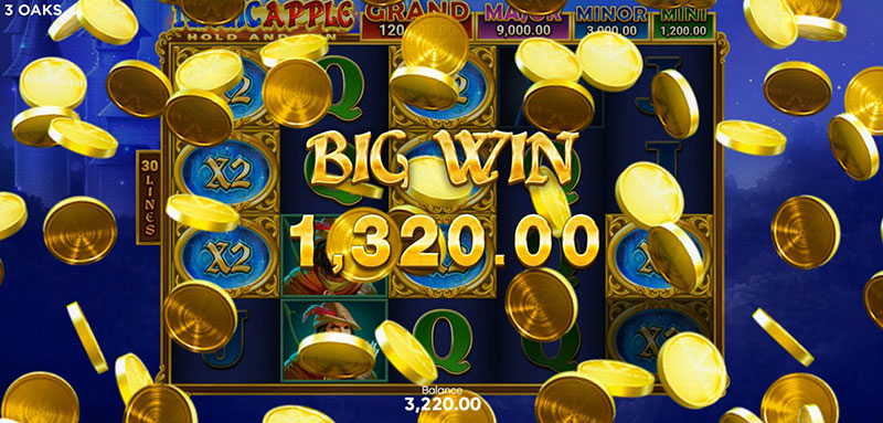 3 Oaks Magic Apple Slot - Big Win