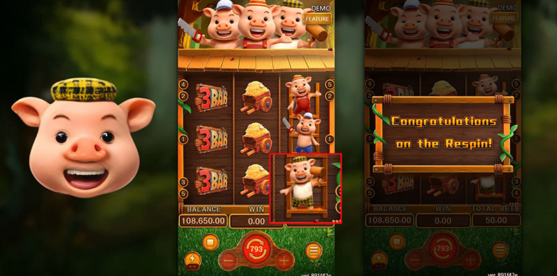 FC Three Little Pigs Slot - Free Spins Bonus