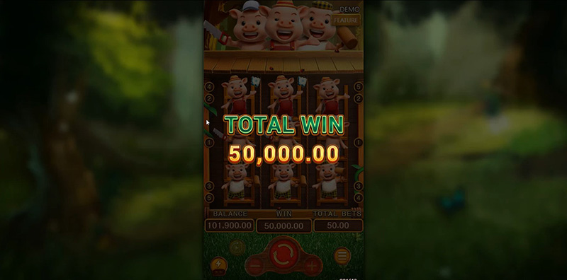 FC Three Little Pigs Slot - Total Win