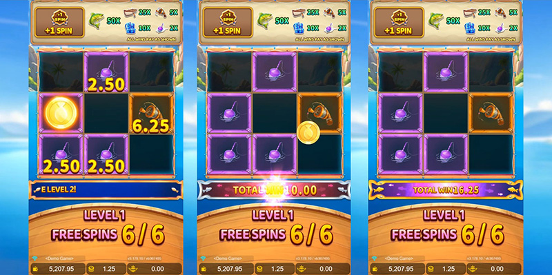 JDB Fishin' Fever X-Huge Slot - Free Spins Bonus Game
