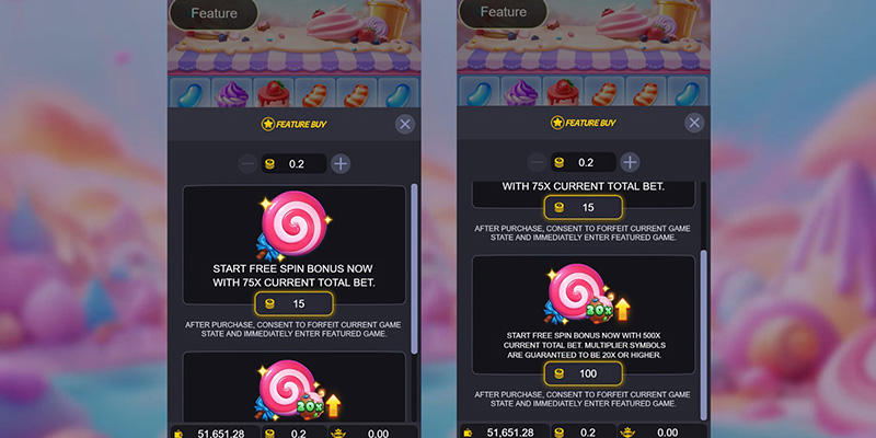 JDB Pop Pop Candy 1000 Slot - Feature Buy